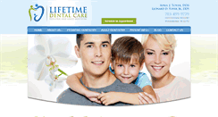 Desktop Screenshot of lifetimedentalcareva.com
